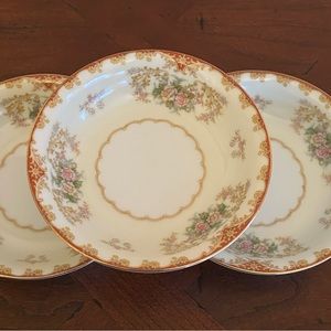 Noritake Cardinal Pattern 98829, Set of 3 Berry Bowls, small dessert bowls